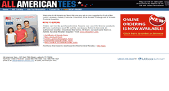 Desktop Screenshot of allamericantees.com